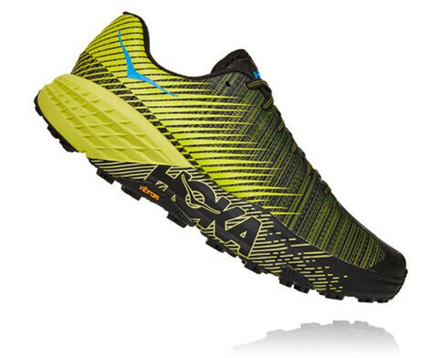 Tenis Trail Hoka One One Feminino Pretas/Verdes - Evo Speedgoat - 284-QDCHMV